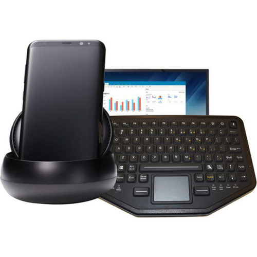 iKey BT-870-TP-SLIM Dual Connectivity - WiredWireless Connectivity - Bluetooth - Micro USB Interface - TouchPad - Industrial Silicon BT-870-TP-SLIM