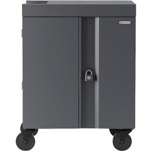 Bretford CUBE Cart - 1 Shelf - Push Handle Handle - 4 Casters - Steel Polypropylene - 30 Width x 265 Depth x 375 Height - Topaz TVC16PAC-TZ