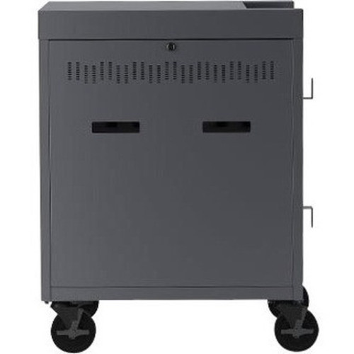 Bretford CUBE Cart - 2 Shelf - PushPull Handle - 4 Casters - Steel - 30 Width x 265 Depth x 375 Height - Topaz - For 32 Devices TVC32PAC-TZ
