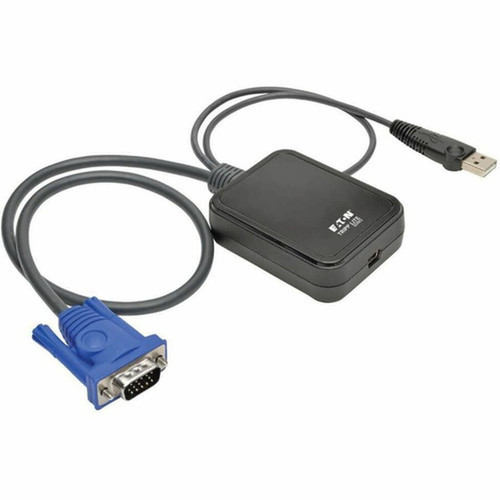 Tripp Lite by Eaton B032-VU1 KVM Console to USB 20 Portable Laptop Crash Cart Adapter - 1 Computers - 1 Local Users - 0 Remote - B032-VU1