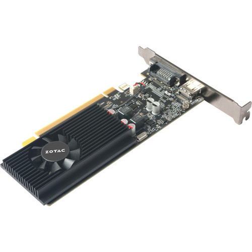 Zotac NVIDIA GeForce GT 1030 Graphic Card - 2 GB GDDR5 - Low-profile - 64 bit Bus Width - PCI Express 30 x16 - DisplayPort - 1 x - - ZT-P10300A-10L