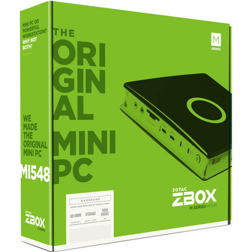Zotac ZBOX M ZBOX-MI548-U Desktop Computer - Intel Core i5 7th Gen i5-7200U - Mini PC - Intel HD Graphics 620 DDR4 SDRAM ZBOX-MI548-U