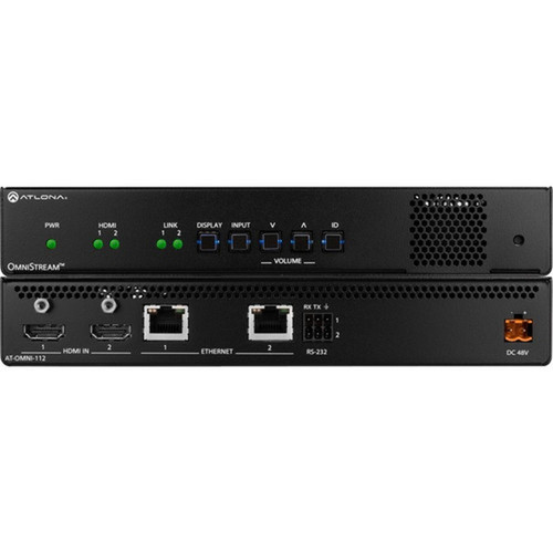 Atlona Dual-Channel Networked AV Encoder - Functions Video Encoding Audio Embedding Video Streaming Video Scaling Video Audio - x AT-OMNI-112