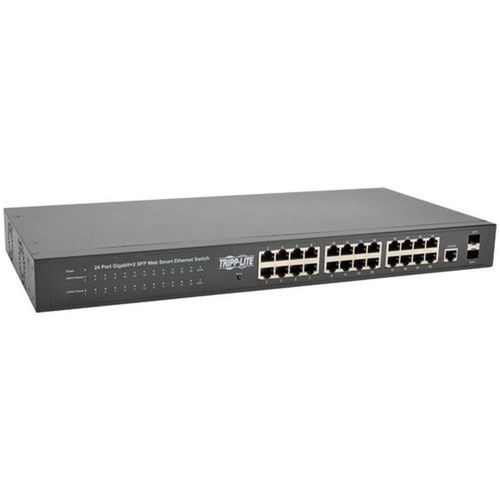 Tripp Lite by Eaton NGS24C2 24-Port Gigabit L2 Web-Smart Managed Network Switch - 24 Ports - Manageable - Gigabit Ethernet - - 2 Layer NGS24C2