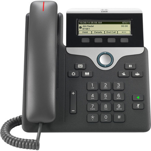 Cisco 7811 IP Phone - Wall Mountable - 1 x Total Line - VoIP - 2 x Network RJ-45 - PoE Ports CP-7811-3PW-NA-K9