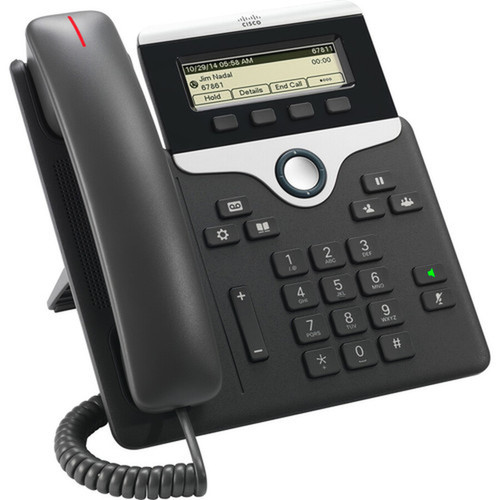 Cisco 7811 IP Phone - Wall Mountable - 1 x Total Line - VoIP - 2 x Network RJ-45 - PoE Ports CP-7811-3PW-NA-K9