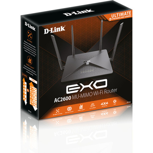 D-Link DIR-882 Wi-Fi 5 IEEE 80211ac Ethernet Wireless Router - 240 GHz ISM Band - 5 GHz UNII Band - 325 MBs Wireless Speed - 4 x - DIR-882