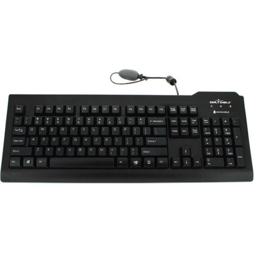 Seal Shield Clean Seal Waterproof Backlit Medical Keyboard with Contactless Smart Reader - Cable Connectivity - USB Interface - US - SSKSV207GRC125