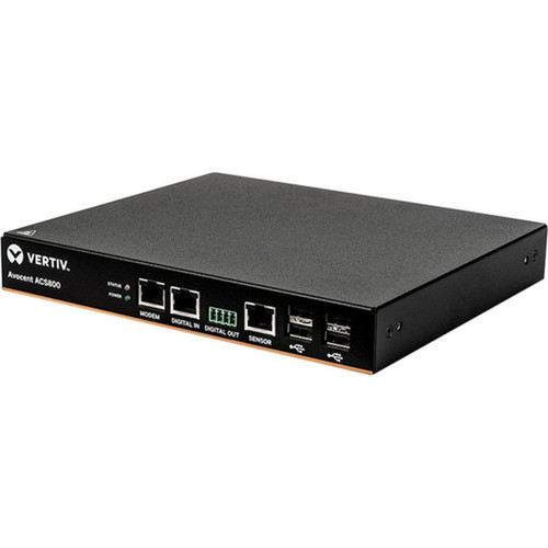 Vertiv Avocent ACS 800 4-Port Serial Console Server with External AC Power Supply Analog Modem Compact Chassis - 1000 MB - DDR3 - - ACS804MEAC-400