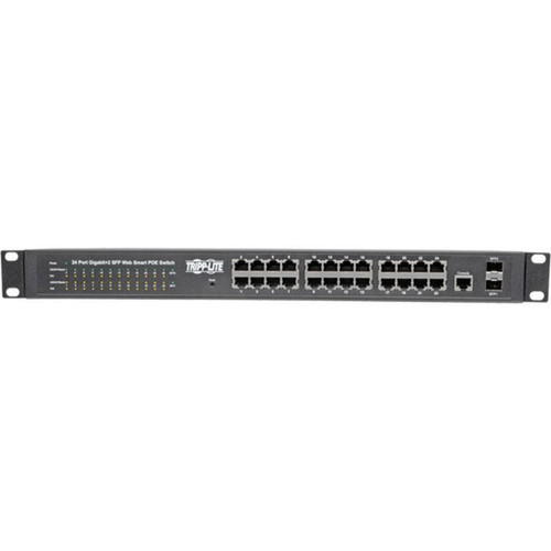 Tripp Lite by Eaton NGS24C2POE Ethernet Switch - 24 Ports - Manageable - 2 Layer Supported - Modular - 2 SFP Slots - Optical Fiber - NGS24C2POE