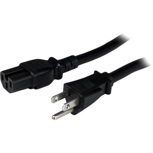 StarTechcom_4_ft_Heavy_Duty_14_AWG_Computer_Power_Cord_-_NEMA5-15P_to_C15_-_125_V_AC__15_A_-_Black_-_1_PXT515C154