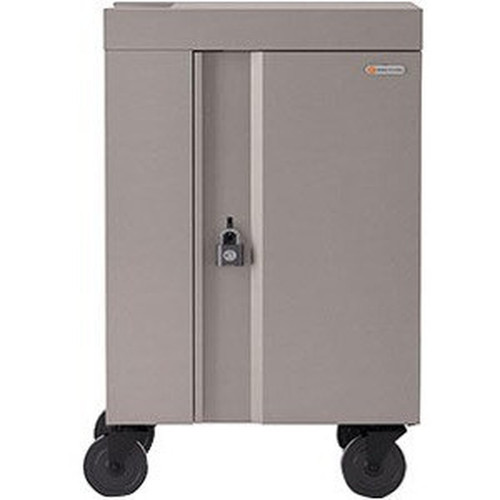 Bretford CUBE Cart Mini - 2 Shelf - Steel - 24 Width x 21 Depth x 375 Height - Champagne - For 20 Devices TVCM20PAC-CH