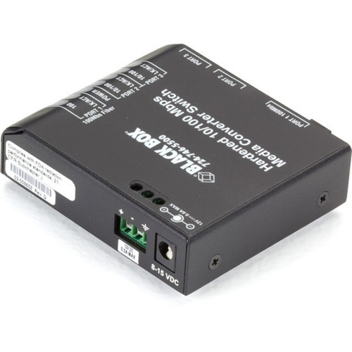 Black Box LBH100 TransceiverMedia Converter - 2 x Network RJ-45 - Multi-mode - 003 mil 0 mm Fiber - Fast Ethernet - 100Base-X - LBH100AE-H-MT
