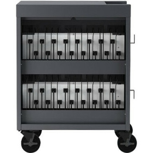 Bretford CUBE Cart - 2 Shelf - Push Handle Handle - 4 Casters - Steel Polypropylene - 30 Width x 265 Depth x 375 Height - - For TVC32PAC-KEYC