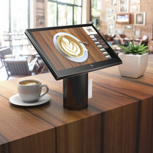 HP ElitePOS 141 POS Terminal - Celeron 220 GHz - 4 GB DDR4 SDRAM - 128 GB SSD SATA - Windows 10 Pro 64-bit 1NW77UTABA
