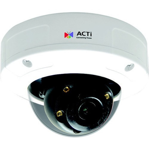 ACTi A92 3 Megapixel Outdoor HD Network Camera - Color Monochrome - Mini Dome - 9843 ft 30 m - H265 H264 MJPEG - 2048 x 1536 - A92