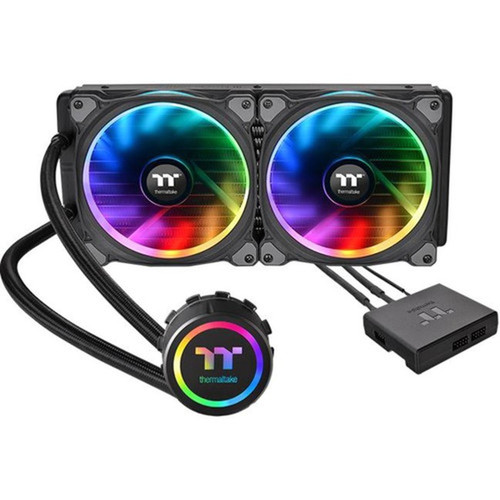 Thermaltake Floe Riing Cooling FanWater Block - 472 120 mm Maximum Fan Diameter - 2 x Fans - 17893 Lmin Maximum Airflow - rpm CL-W167-PL14SW-A