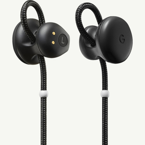 Google Pixel Buds GA00205 Earset - Stereo - Wireless - Bluetooth - Earbud Behind-the-neck - Binaural - In-ear - Black GA00205