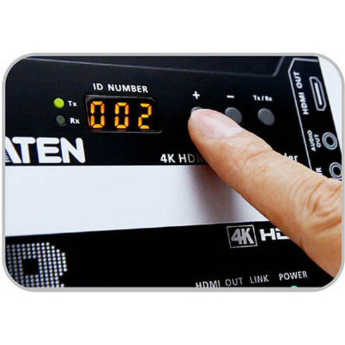 ATEN VE8950R 4K HDMI over IP Receiver - 1 Remote Users - 4K - 4096 x 2160 Maximum Video Resolution - 2 x Network RJ-45 - 2 x USB - VE8950R