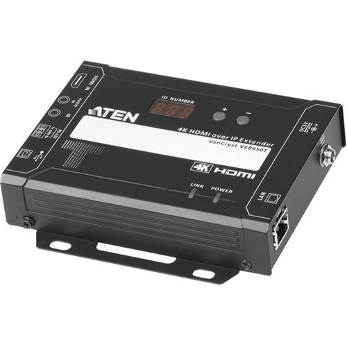 ATEN VE8950T 4K HDMI over IP Transmitter - 1 Computers - 4K - 4096 x 2160 Maximum Video Resolution - 1 x Network RJ-45 - 1 x USB - VE8950T
