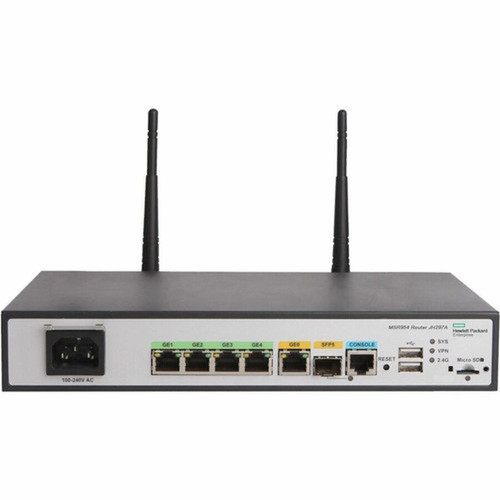 HPE FlexNetwork MSR954-W Wi-Fi 4 IEEE 80211bgn Ethernet Wireless Router - 4 x Network Port - USB - Gigabit Ethernet - VPN Supported JH297AB2B