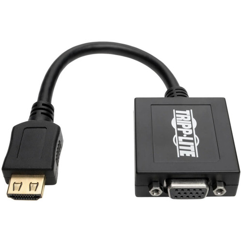 APC by Schneider Electric P131-06N Tripp Lite HDMI to VGA Adapter with Audio - 6" Cable - 1920 x 1200 Resolution - Plug-and-Play for