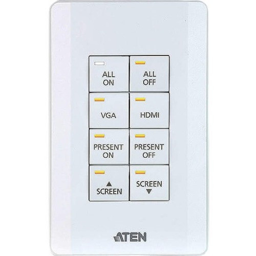 ATEN Control System - 8-button Keypad US 1 Gang VK108US