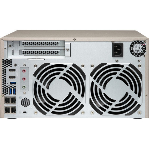 QNAP Powerful NAS with AMD RX-421BD Quad-Core APU and PCIe Expandability - AMD R-Series RX-421BD Quad-core 4 Core 210 GHz - 8 x HDD TVS-873E-8G-US