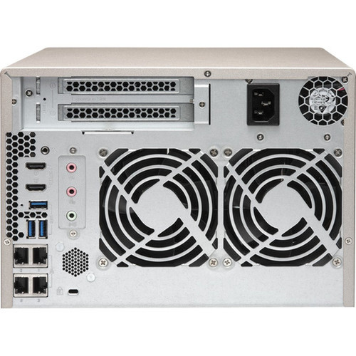 QNAP Powerful NAS with AMD RX-421BD Quad-Core APU and PCIe Expandability - R-Series RX-421BD Quad-core 4 Core 210 GHz - 6 x HDD - 8 TVS-673E-8G-US