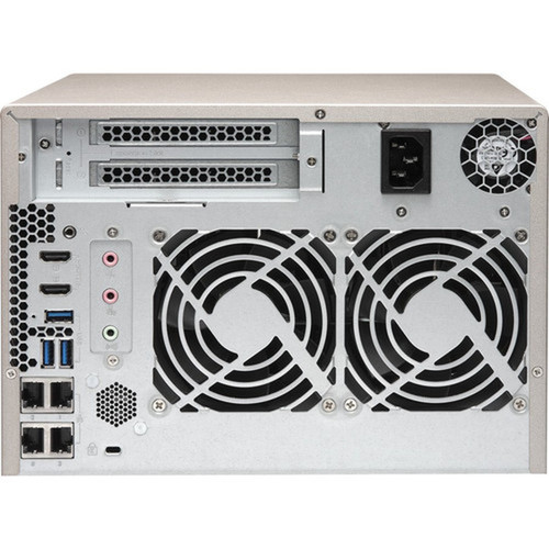 QNAP Powerful NAS with AMD RX-421BD Quad-Core APU and PCIe Expandability - AMD R-Series RX-421BD Quad-core 4 Core 210 GHz - 6 x HDD TVS-673E-4G-US