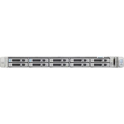Cisco Barebone System - 1U Rack-mountable - 2 x Processor Support - Intel C620 Chip - 3 TB DDR4 SDRAM DDR4-2666PC4-21300 Maximum RAM UCSC-C220-M5SX-CH