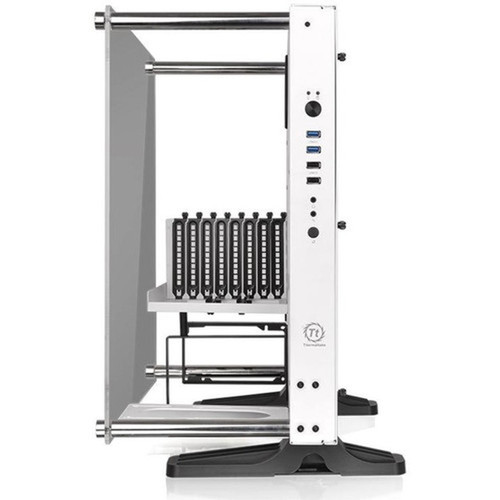 Thermaltake Core P3 TG Computer Case - Open Frame - Snow White - Tempered Glass SPCC - 2 x Bay - 0 - ATX Mini ITX Micro ATX - 3 x CA-1G4-00M6WN-05