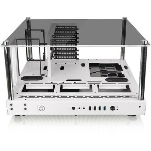 Thermaltake Core P3 TG Computer Case - Open Frame - Snow White - Tempered Glass SPCC - 2 x Bay - 0 - ATX Mini ITX Micro ATX - 3 x CA-1G4-00M6WN-05