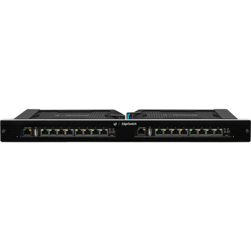 Ubiquiti EdgeSwitch ES-16XP Ethernet Switch - 16 Ports - Manageable - 2 Layer Supported - 150 W Power Consumption - Twisted Pair - 1U ES-16XP