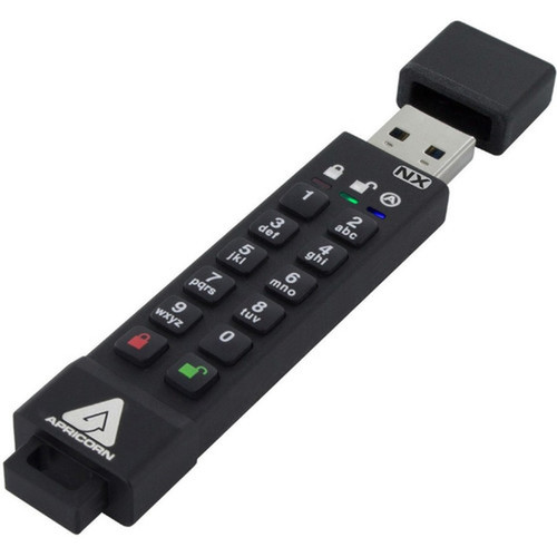 Apricon Aegis Secure Key 3NX Software-Free 256-Bit AES XTS Encrypted USB 31 Flash Key with FIPS 140-2 level 3 validation Onboard up ASK3-NX-128GB