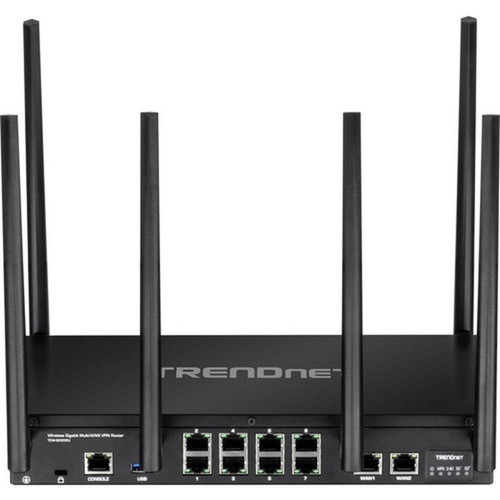 TRENDnet TEW-829DRU Wi-Fi 5 IEEE 80211ac Ethernet Wireless Router - 240 GHz ISM Band - 5 GHz UNII Band - 6 x Antenna6 x External - TEW-829DRU-CA