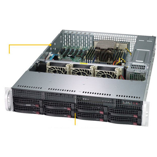 Supermicro A Server 2013S-C0R Server Barebone System - 2U Rack-mountable - Socket SP3 - 1 x Processor Support - AMD Chip - 1 TB DDR4 AS-2013S-C0R