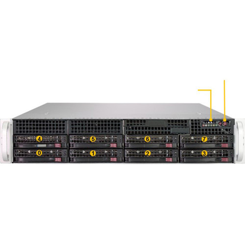 Supermicro A Server 2013S-C0R Server Barebone System - 2U Rack-mountable - Socket SP3 - 1 x Processor Support - AMD Chip - 1 TB DDR4 AS-2013S-C0R