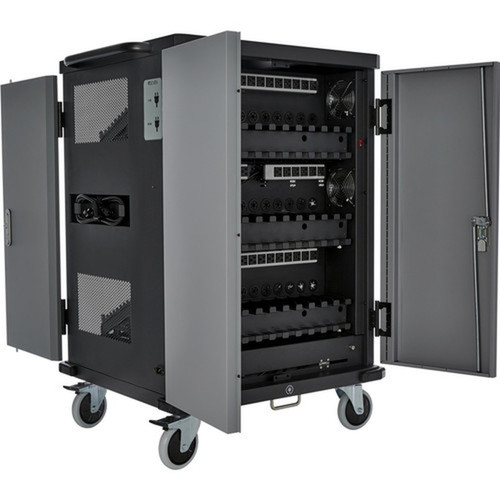 V7 Charge Cart for 36 Mobile Computers - Secure Store and Charge Chromebooks Notebooks and Tablets - NEMA US Plug - V7 36 Devices AC CHGCT36-1N