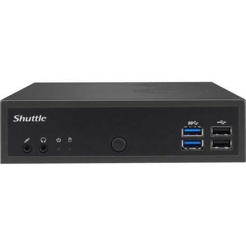 Shuttle XPC slim DH02U5 Desktop Computer - Intel Core i5 7th Gen i5-7200U - 8 GB - 120 GB SSD - Slim PC - Black - Windows 10 64-bit - DH02U5
