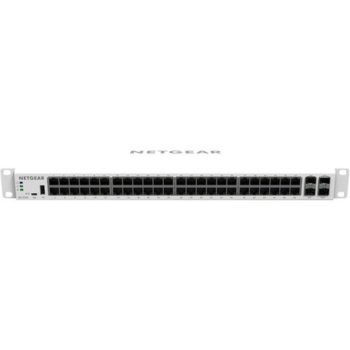 Netgear Insight Managed Smart Cloud Switch - 52 Ports - Manageable - 3 Layer Supported - 2 SFP Slots - Twisted Pair Optical Fiber - - GC752X-100NAS