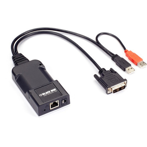 Black Box Agility Zero U KVM-over-IP Transmitter - DVI - 1 Computers - 1920 x 1200 Maximum Video Resolution - 1 x Network RJ-45 - ACR500DV-T