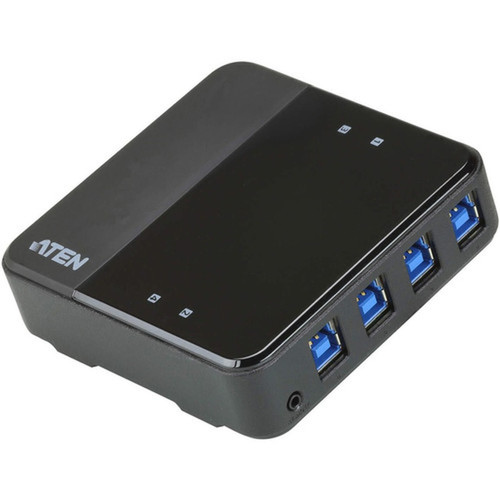 ATEN US3344 4 x 4 USB 32 Gen1 Peripheral Sharing Switch - USB 32 Gen 1 31 Gen 1 Type-B - 8 USB Ports - PC Mac Linux US3344