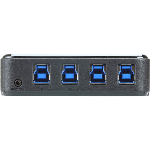 ATEN US3344 4 x 4 USB 32 Gen1 Peripheral Sharing Switch - USB 32 Gen 1 31 Gen 1 Type-B - 8 USB Ports - PC Mac Linux US3344