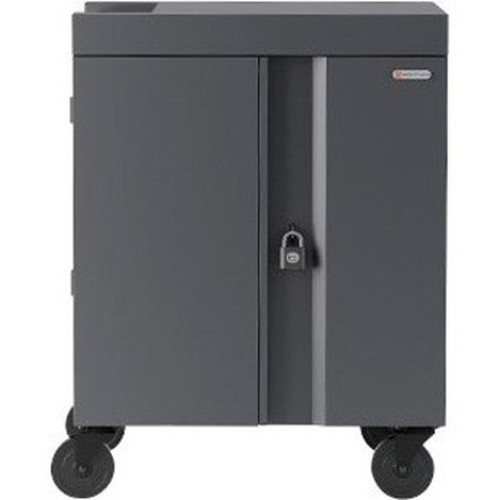 Bretford CUBE Cart - 2 Shelf - PushPull Handle - 4 Casters - Steel - 30 Width x 265 Depth x 375 Height - Concrete - For 32 TVC32PAC-270CT