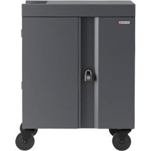 Bretford CUBE Cart - 2 Shelf - PushPull Handle - 4 Casters - Steel - 30 Width x 265 Depth x 375 Height - Mustard - For 32 TVC32PAC-270MUS