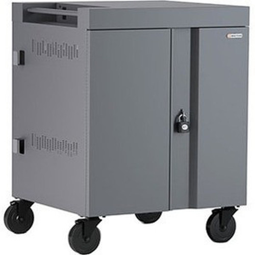 Bretford CUBE Cart - 2 Shelf - PushPull Handle - 4 Casters - Steel - 30 Width x 265 Depth x 375 Height - Platinum - For 36 TVC36PAC-270PM