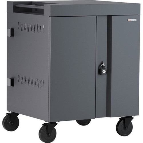 Bretford CUBE Cart - 2 Shelf - PushPull Handle - 4 Casters - Steel - 30 Width x 265 Depth x 375 Height - Grass - For 32 Devices TVC32PAC-270GRA