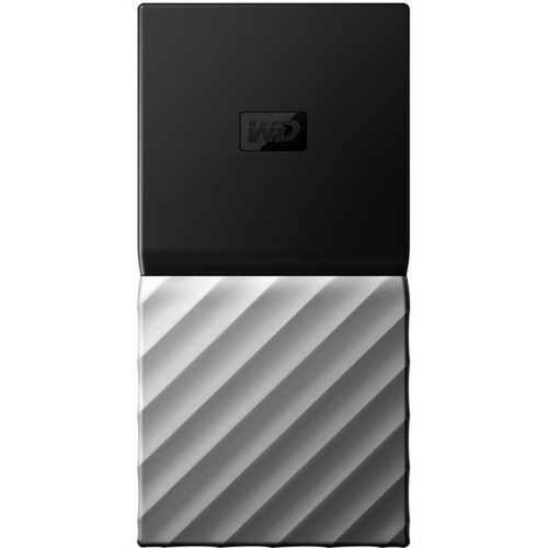 WD My Passport WDBKVX2560PSL-WESN 256 GB Portable Solid State Drive - 25 External - Black Metallic Gray - USB 31 Type C - 256-bit WDBKVX2560PSL-WESN
