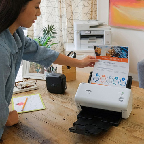 Brother ADS-3100 Sheetfed Scanner - 600 x 600 dpi Optical - 48-bit Color - 40 ppm Mono - 40 ppm Color - Duplex Scanning - USB ADS3100
